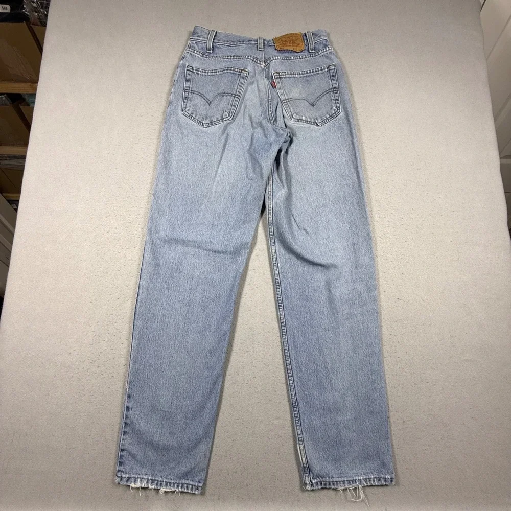Levis 550 Relaxed Fit Tapered Leg Light Wash Denim High Rise Jeans Mens 33x32